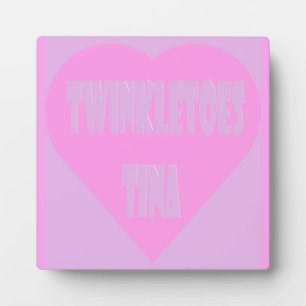 Twinkle toes Tina roze en mauve pastels Fotoplaat