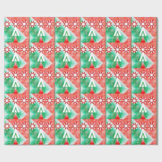 Twinkle Tree Matt Wrapping Paper Cadeaupapier (Vlak)