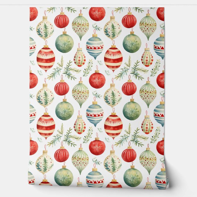 Twinkle Treetop Treasures Kerstmis Behang (Afrollen)