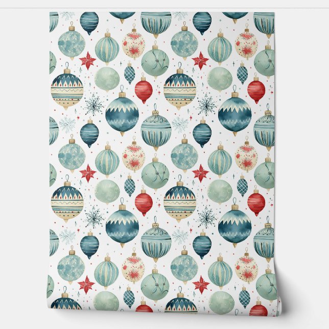 Twinkle Treetop Treasures Kerstmis Behang (Afrollen)