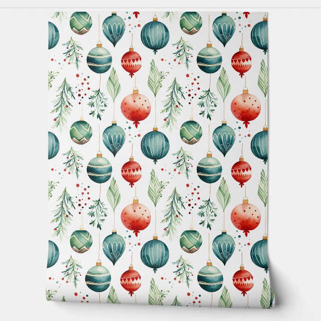 Twinkle Treetop Treasures Kerstmis Behang (Afrollen)