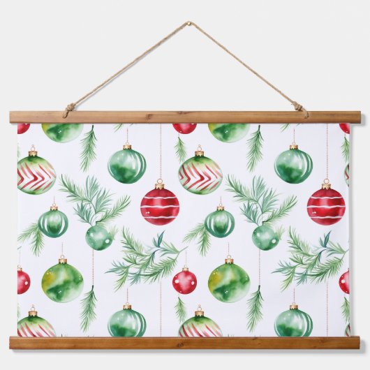 Twinkle Treetop Treasures Kerstmis Hangend Wandkleed (Voorkant)