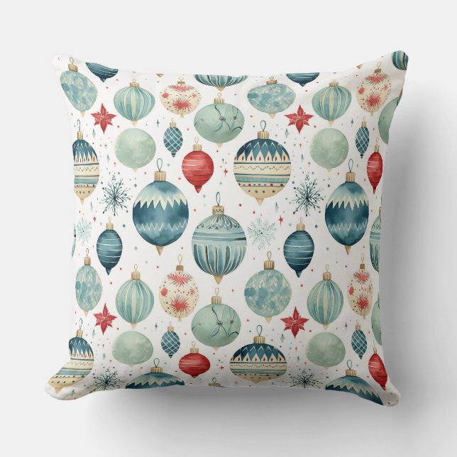 Twinkle Treetop Treasures Kerstmis Kussen (Voorkant)