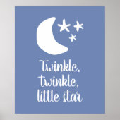 Twinkle twijkt kleine ster schattige kinderkamer v poster (Voorkant)