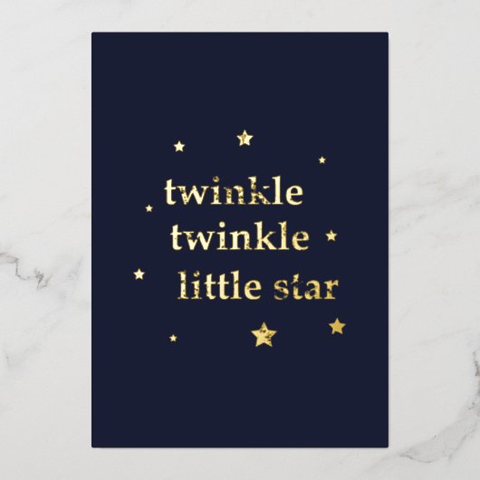 Twinkle Twind Folie Feestdagenkaart (Voorkant)