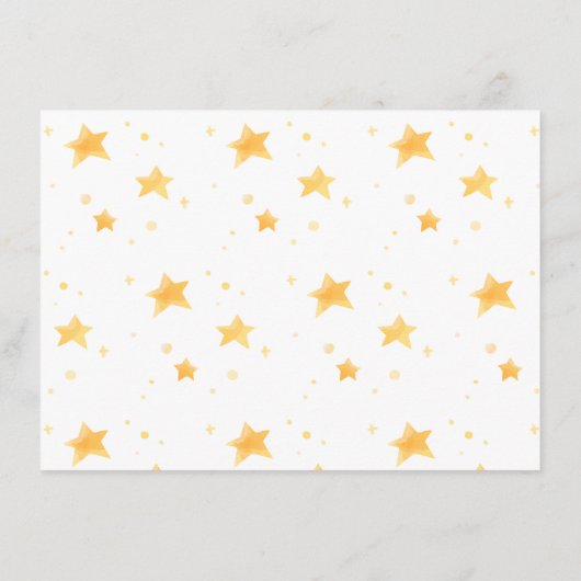 Twinkle Twinkle Advies voor Baby shower Activiteit Informatiekaartje (Achterkant)