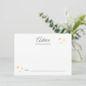 Twinkle Twinkle Advies voor Baby shower Activiteit Informatiekaartje (Staand voorkant)