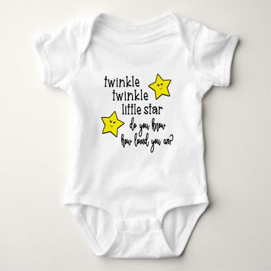 Twinkle Twinkle Baby Bodysuit (Voorkant)