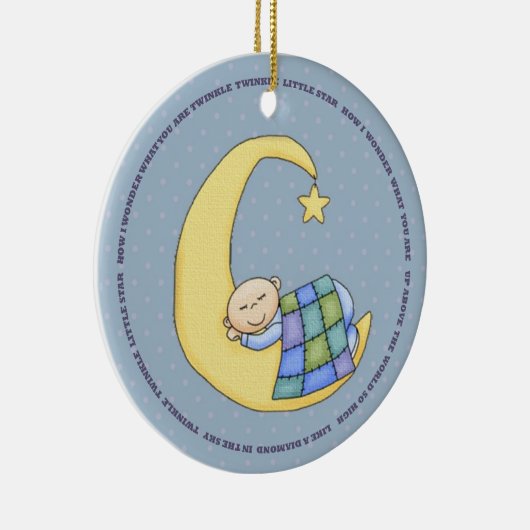Twinkle Twinkle Baby Boy Ornament (Rechts)