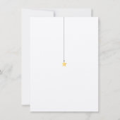 Twinkle Twinkle Baby Girl Shower Dank je gedicht Bedankkaart (Achterkant)