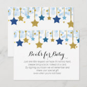 Twinkle Twinkle Baby shower - Breng een boekentuss Uitnodiging Briefkaart (Voorkant / Achterkant)