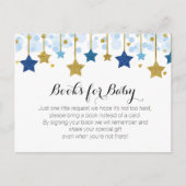 Twinkle Twinkle Baby shower - Breng een boekentuss Uitnodiging Briefkaart (Voorkant)