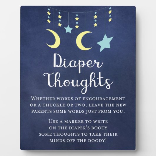 Twinkle Twinkle Baby shower Game Plaque Fotoplaat (Voorkant)