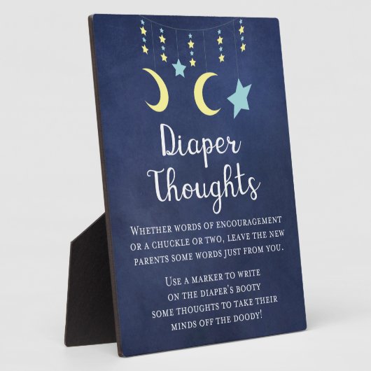 Twinkle Twinkle Baby shower Game Plaque Fotoplaat (Zijkant)
