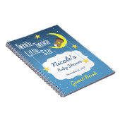 Twinkle Twinkle Baby shower Guest Book Notitieboek (Rechterzijde)