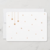 Twinkle Twinkle Baby shower Invitation Kaart (Achterkant)