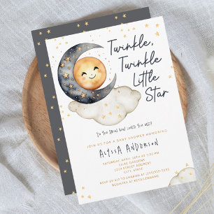 Twinkle Twinkle Baby shower Kaart