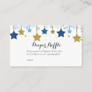 Twinkle Twinkle Baby shower - Luier Raffle Kaart