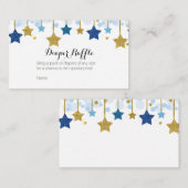 Twinkle Twinkle Baby shower - Luier Raffle Kaart (Voorkant / Achterkant)