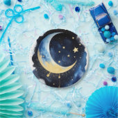 Twinkle Twinkle Baby shower: Maan & Sterren Papieren Bordje (Feest)