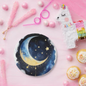 Twinkle Twinkle Baby shower: Maan & Sterren Papieren Bordje (Feest)