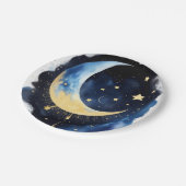Twinkle Twinkle Baby shower: Maan & Sterren Papieren Bordje (Gekanteld)