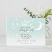 Twinkle-twinkle baby shower met kleine sterren kaart (Staand voorkant)
