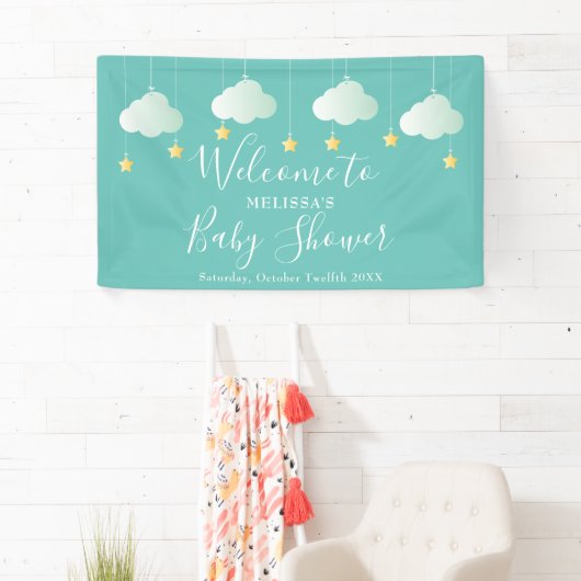 Twinkle Twinkle Baby shower / Sprinkle Welcome Spandoek (Insitu)
