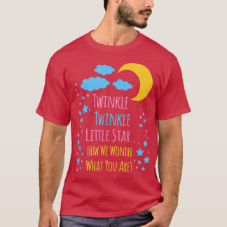 Twinkle Twinkle Baby shower Thema Geslacht Pa T-shirt
