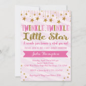 Twinkle Twinkle Baby shower uitnodiging (Voorkant)