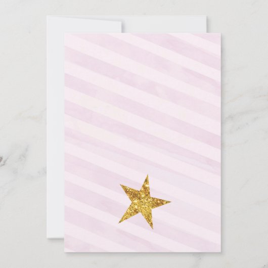 Twinkle Twinkle Baby shower uitnodiging (Achterkant)