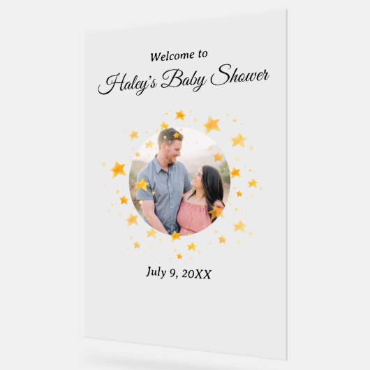 Twinkle Twinkle Baby shower Welkomstbord Acryl Acryl Bord (Hoek)