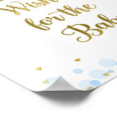 Twinkle Twinkle Baby shower wil Baby tekenen Poster (Hoek)