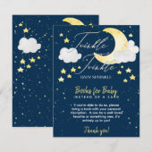 Twinkle Twinkle Baby Sprinkle Books voor Baby Informatiekaartje (Voorkant / Achterkant)