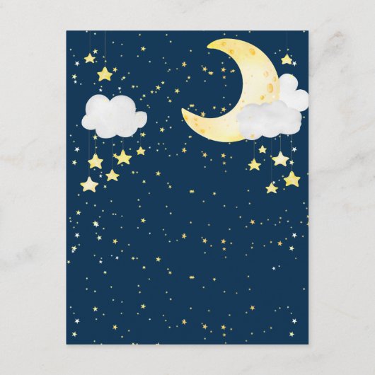 Twinkle Twinkle Baby Sprinkle Diaper Raffle Informatiekaartje (Achterkant)