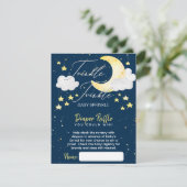 Twinkle Twinkle Baby Sprinkle Diaper Raffle Informatiekaartje (Staand voorkant)