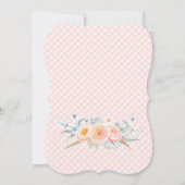 Twinkle Twinkle Baby Sprinkle Poem Peach Gray Kaart (Achterkant)