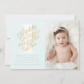 TWINKLE TWINKLE BIRTHDAY PARTIJ INVITATIE KAART (Voorkant)