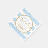 Twinkle Twinkle Blauw en Gouden Verjaardags Servet (Hoek)