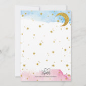 Twinkle Twinkle (blauw & roze) Genderkwesties onth Kaart (Achterkant)