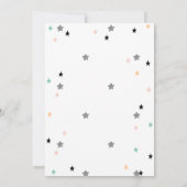 Twinkle Twinkle Blauwe Beer Maan Sterren Baby Show Kaart (Achterkant)