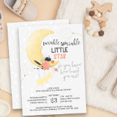 Twinkle Twinkle Bloem Maantje Baby Sprinkle Kaart