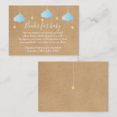 Twinkle Twinkle Book Request Baby shower Informatiekaartje (Voorkant / Achterkant)