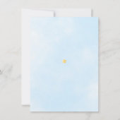 Twinkle Twinkle Boy Baby shower Dank je wel gedich Bedankkaart (Achterkant)