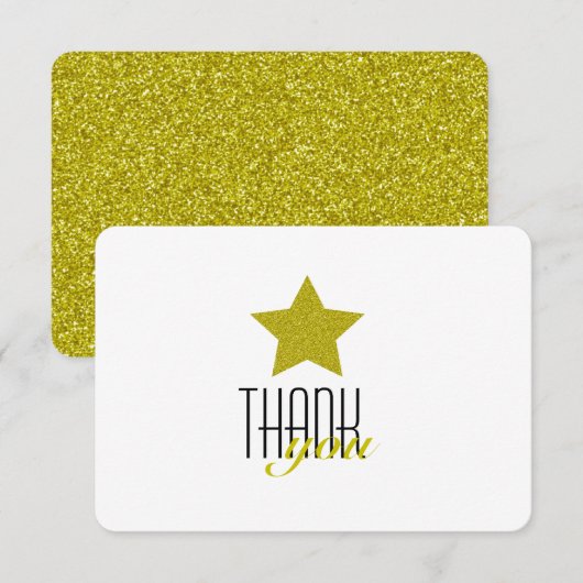 TWINKLE TWINKLE DANK JE KAART (Voorkant / Achterkant)