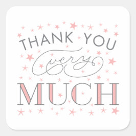 Twinkle Twinkle Dank je wel Star Sticker