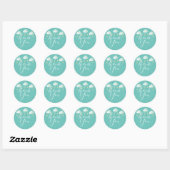 Twinkle twinkle dank u baby shower ronde sticker (Vel)