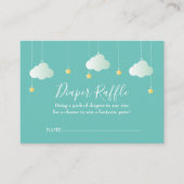 Twinkle twinkle Diaper Raffle Baby shower Informatiekaartje (Voorkant)