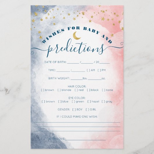 Twinkle Twinkle Double Sided Gender Reopenbaarmaki (Voorkant)