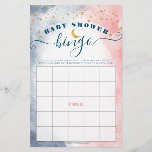 Twinkle Twinkle Double Sided Gender Reopenbaarmaki (Achterkant)